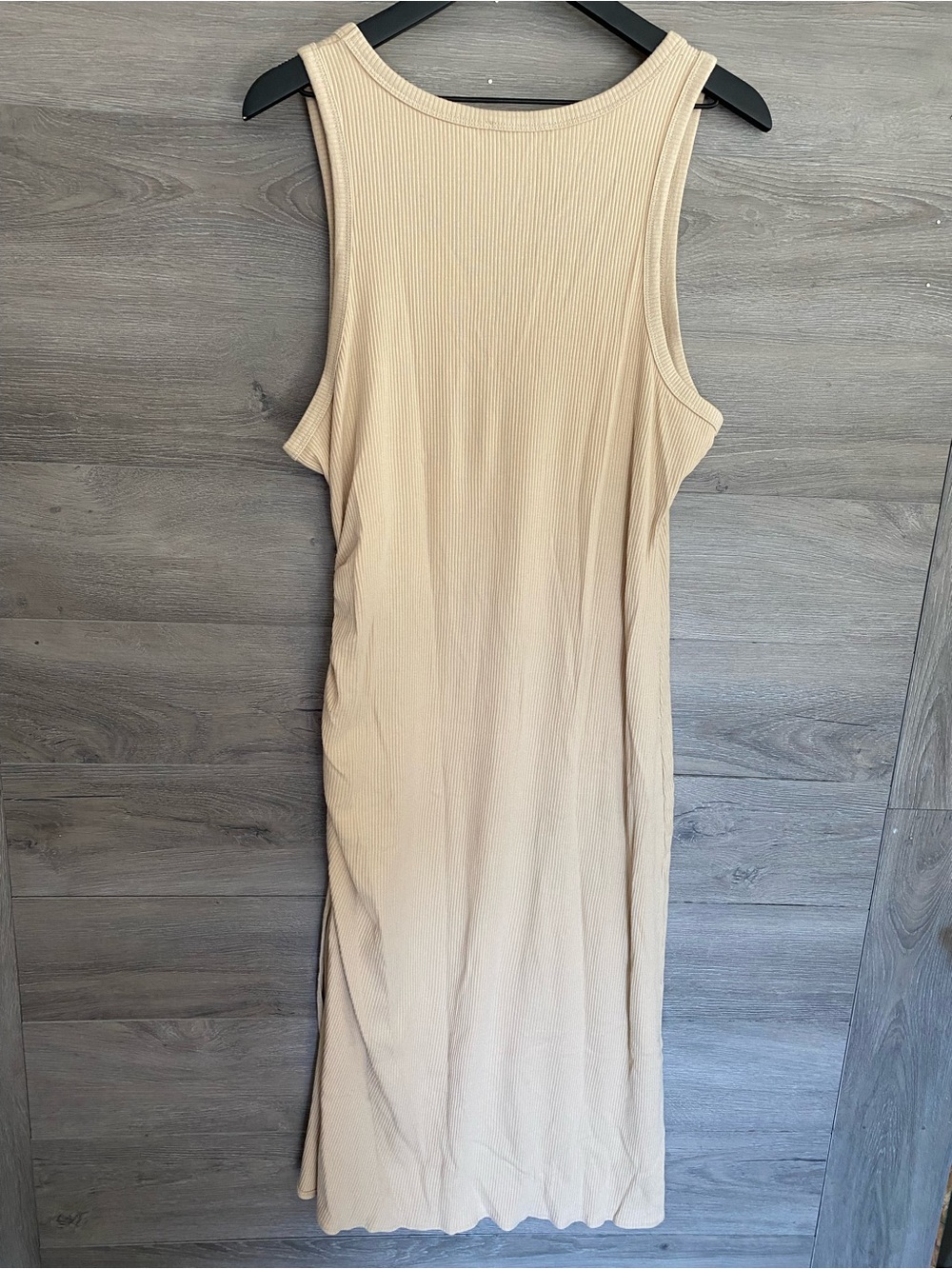 J. Crew Ruched Midi Dress Ribbed Jersey - Picture 7 of 7